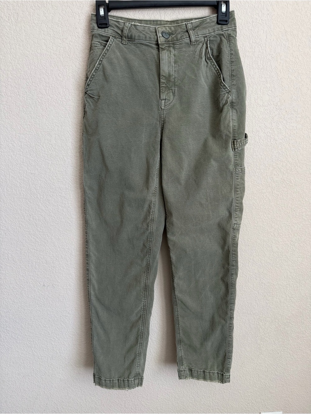 American Eagle Highest Waist '90s Boyfriend Carpenter Pants Olive Size 2 Utility